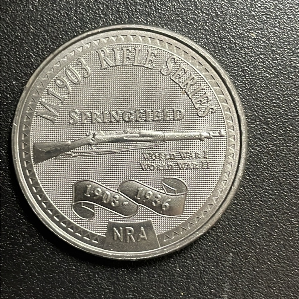 Springfield M1903 Military Rifle Series Commemorative Medal Coin NRA Token
